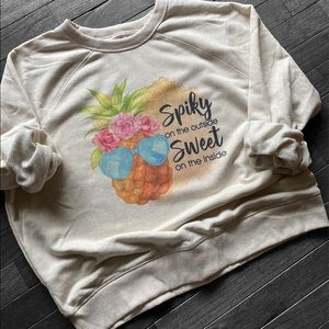 Spiky and sweet sweatshirt